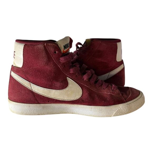 Nike Blazer Mid '77 Suede Men’s Size 8 Sneakers Team Red-White DC8248-600 - Picture 7 of 8